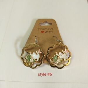 Handmade Cat Kitten Earrings